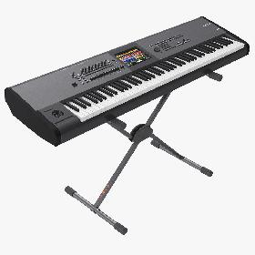 3D Synth Keyboard on Stand